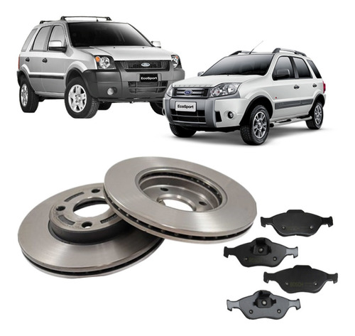 Kit Discos Y Pastillas De Freno Ford Ecosport 1,6 / 2,0 16v