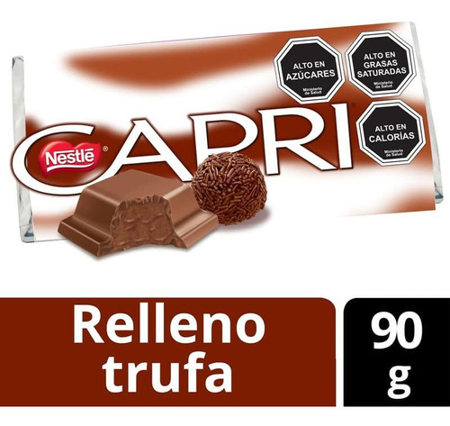 Chocolate Capri Trufa 90gr(1 Unidad )-super