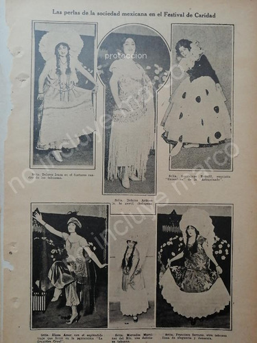 Afiche Antiguo 1920 Dolores Del Rio Antes De Ser Artista