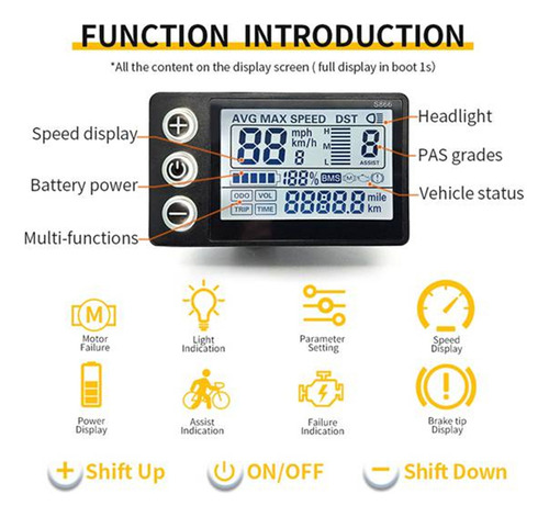 Panel Controlador S866 Con Pantalla Lcd Impermeable De 24 V