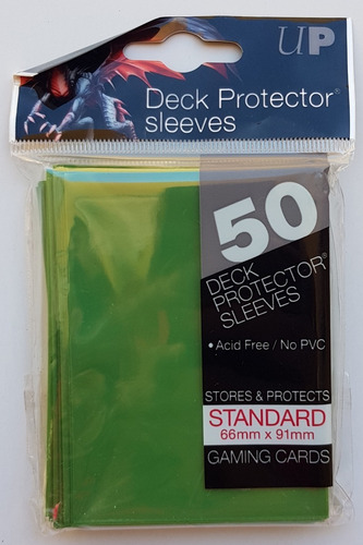 Imagen 1 de 3 de Micas Ultra Pro Standard Deck Protector Green - Verde