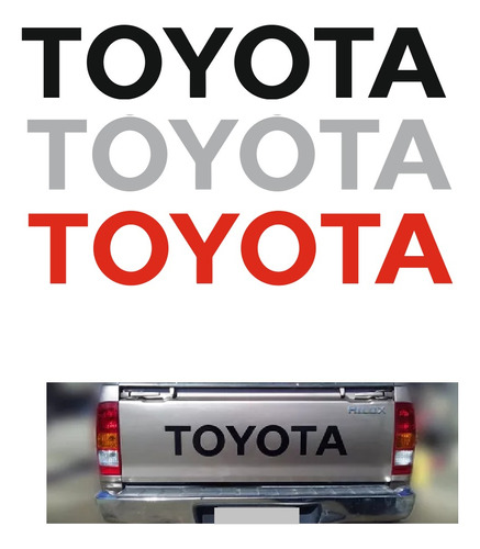 Calcomania Sticker Toyota Para Hilux Compuerta