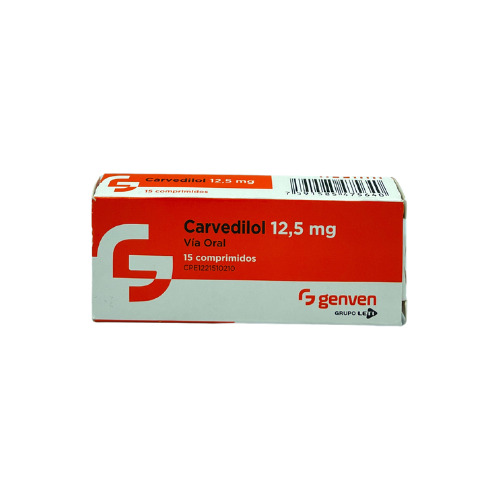 Carvedilol 12,5mg X 15 Comp Genven