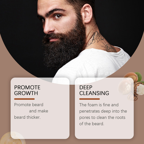 Un Limpiador Para El Cuidado De La Barba Para Hombres, Suave