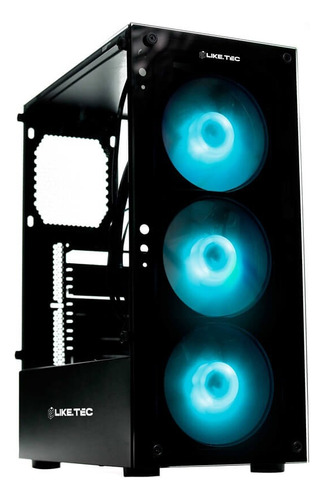 Gabinete Liketec Matrix V2 Mid Tower Vidro Lc-at-matrix-2022 Cor Preto