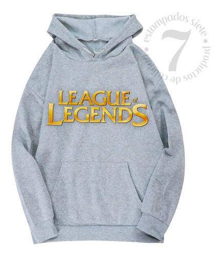 Poleron Canguro League Of Legends Dorado Hombre/mujer