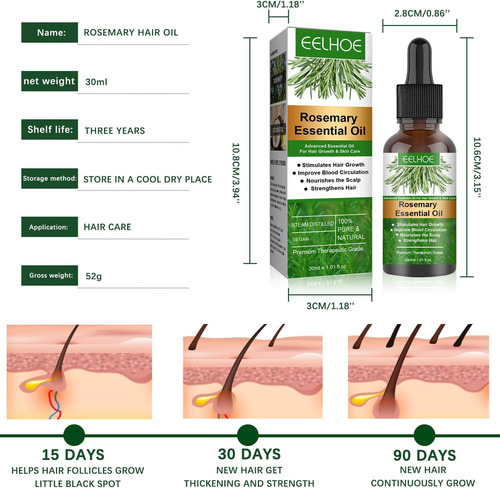 Aceite De Romero Para El Cabello,30ml Rosemary Oil For Hair