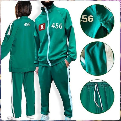Disfraz Para Sudadera Juego Del Calamar Cosplay 1kit T-shirt