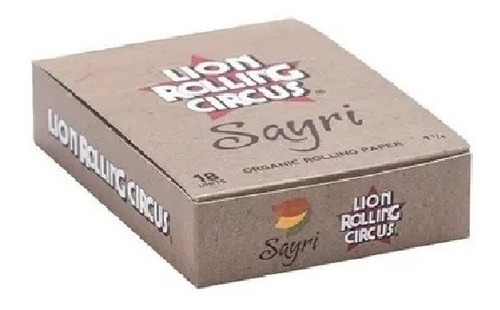 Imagen 2 de 4 de Papel Sedas Lion Rolling Circus Sayri Organico Caja 18 Unid