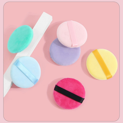 Esponjas Puff Para Aplicar Maquillaje Polvo Set Con 3 Piezas