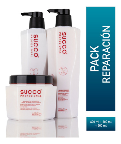 Shampoo Y Acondicionador Succo Reparación Profunda 600ml