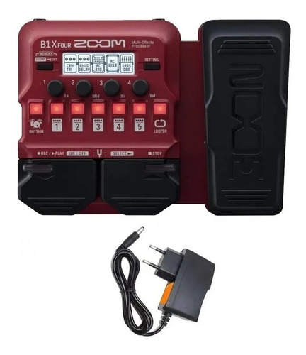 Imagem 1 de 4 de Pedaleira Zoom B1x Four Para Instrumentos B1xfour + Fonte