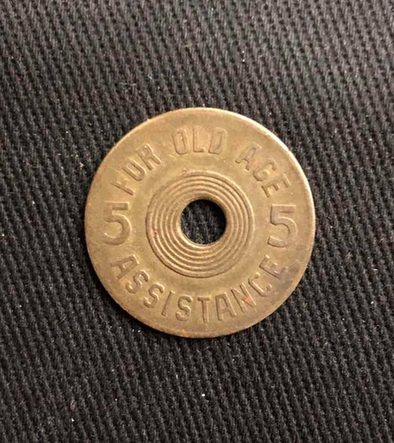 Imagen 2 de 4 de Impuesto Eeuu - Tax - Bronce - Token - Ficha - Oklahoma