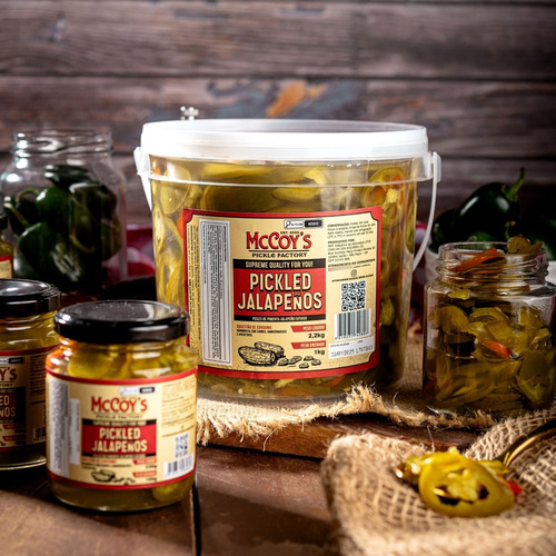 Picles De Pimenta Jalapeño - Pickled Jalapeños Mccoy's 2,2kg