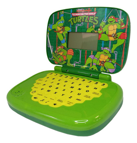 Laptop Infantil Educativo Tartarugas Ninja Bilíngue Candide