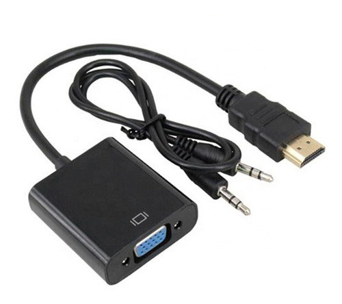 Adaptador Convertidor Hdmi A Vga Con Audio Integrado