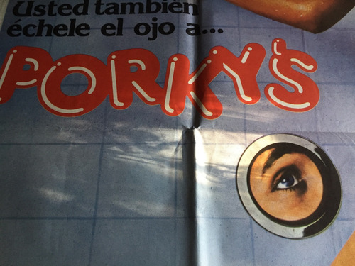 Poster Cine - Porky's Melvin Simon Scott Colomby Kaki Hunter (Usado)