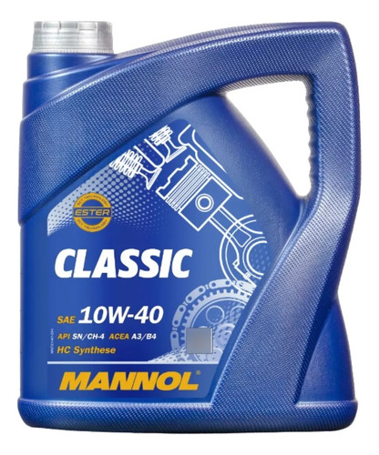 Aceite 10w40 Mannol Classic 4lts Tecnología Sintética Hc Syn