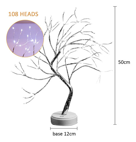 Árbol Mágico Lampara Hada 108 Led Decoración