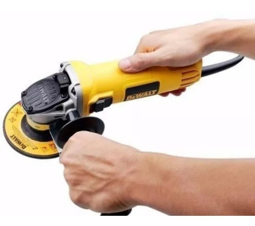 Amoladora angular DeWalt DWE4020 de 50 Hz color amarillo 800 W 220 V + accesorios