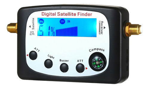 Buscador De Señales De Satélite Negro Buscador Digital De Sa