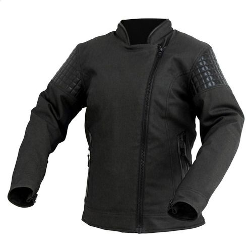 Campera Moto Samurai Warrior Yuki Mujer Cafe Protecciones Um