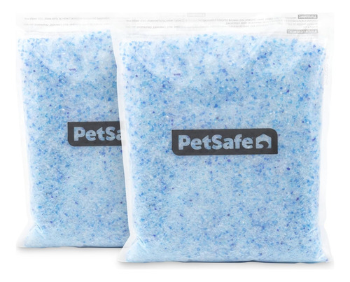 Arena De Cristal Para Gatos Petsafe 2 Unidades Azul