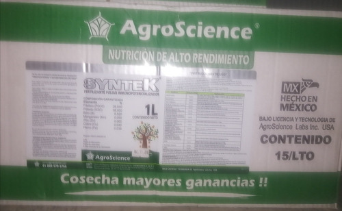 Syntek Caja Con 15 Litros Llenado De Fruto