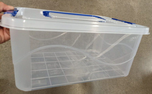 5 Piezas Caja Organizador Contenedor Con Asa Plástico 11 Lts