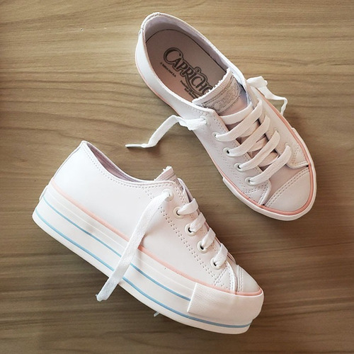 tenis capricho branco plataforma