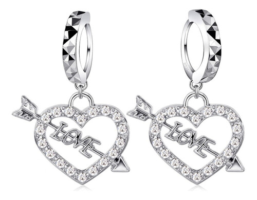 Pendientes Plata 925 Cristal Aaa Mujer Dama Regalo