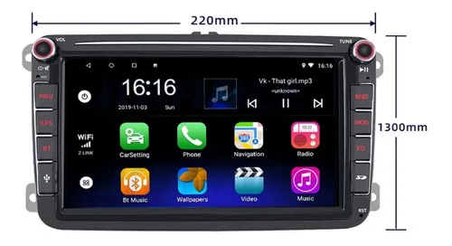 Imagen 7 de 8 de Estereo Android Vw Jetta Mk6 Passat Bora + Camara Portaplaca