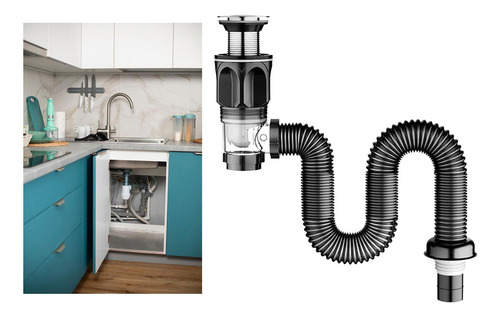Tubo De Drenaje Para Lavabo De Baño, Kit De Tubería De