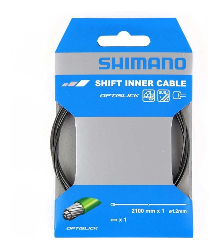 Cable Cambio Bicicleta Shimano 2100mm Acero Inox Optislick 