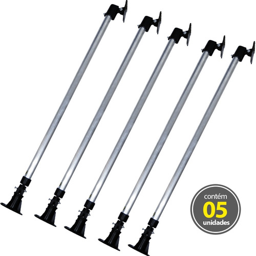 Imagem 2 de 10 de Kit 5 Suporte Câmera Segurança Cftv Infra Sensor Iva 1,5m