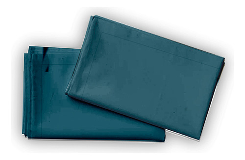4 Fundas De Almohadón | King Size | 2 Colores A Color NARANJA OSCURO-AZUL Liso