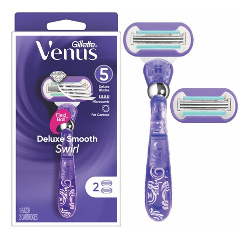 Imagen 1 de 1 de Maquina Gillette Venus Extra Smooth Swirl 2cart Cincinnati