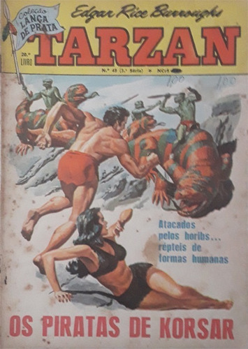 Tarzan 49 Em Quadrinhos Ebal 1969 Os Piratas De Korsar