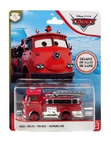 Red De Lujo Cars Disney Pixar Mattel 