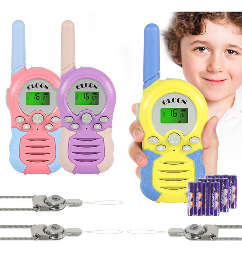 3 Walkie Talkie Para Niño Regalo Niña 4 13 Año 2 Via Radio