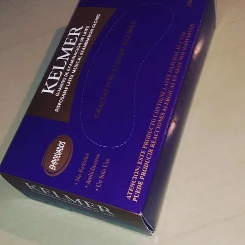 Pack 6 Cajas Guantes De Latex Descartables Caja X 100u T. L