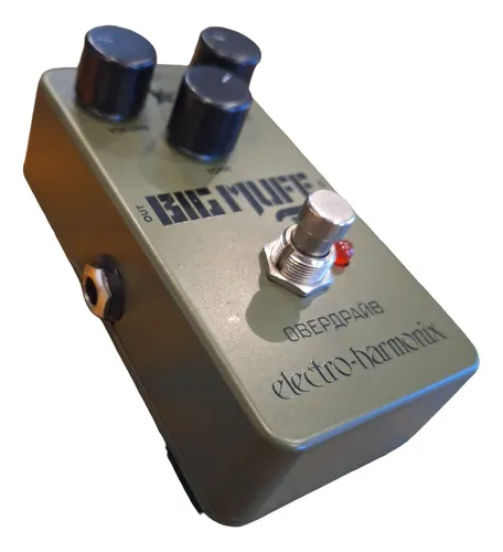 Pedal Electro Harmonix Fuzz Sustain Green Russian Big Muff Pedal Electro Harmonix Fuzz Sustain Green Russian Big Muff