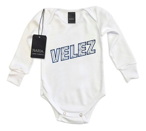 Body Bebe Manga Larga Velez Sarsfield Art Logo - Devs1