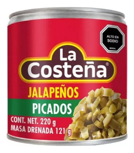 Jalapeños Picado - La Costeña - 220 Grs. Origen México.