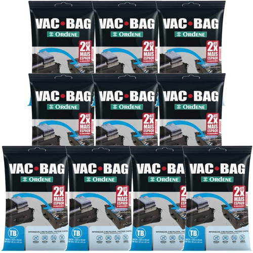 Imagem 1 de 6 de 10 Saco A Vácuo Protetor Organizador Trip Bag Ordene 60 X 40