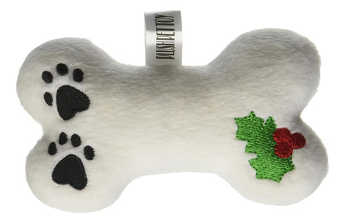 40-03 Bn Peluche De Navidad Perros Squeaker Holly Bone