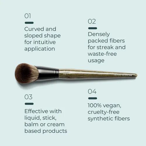 Rose And Ben Beauty C42 - Brocha De Base | Brocha Profesiona