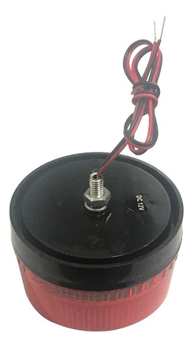 Imagen 2 de 3 de Baliza Exterior Flash 6 Led 12v Roja Estrobo Luz Policia