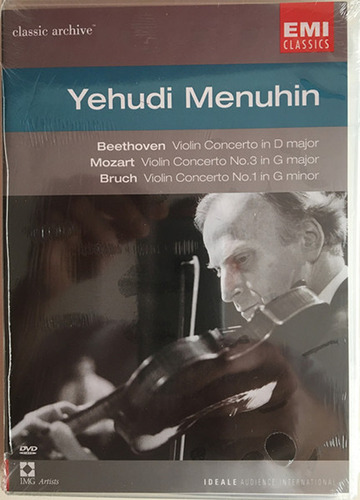 Yehudi Menuhin Beethoven Mozart Bruch Violín Concerto Dvd Im