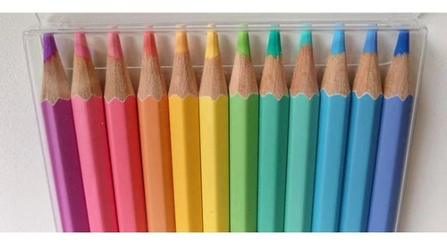 Lápis De Cor Criatic C/ 12 Cores Tons Pastel - Cis